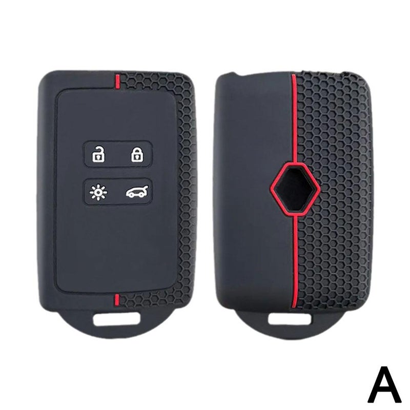 French-style - Suitable for Dongfeng Renault Koleos key fob car remote control honeycomb silicone bag